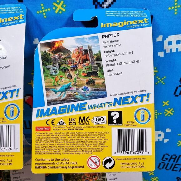 Fisher price Imaginext Jurassic World Dinosaur NEW Egg Set Lot of 4 - Picture 8 of 10